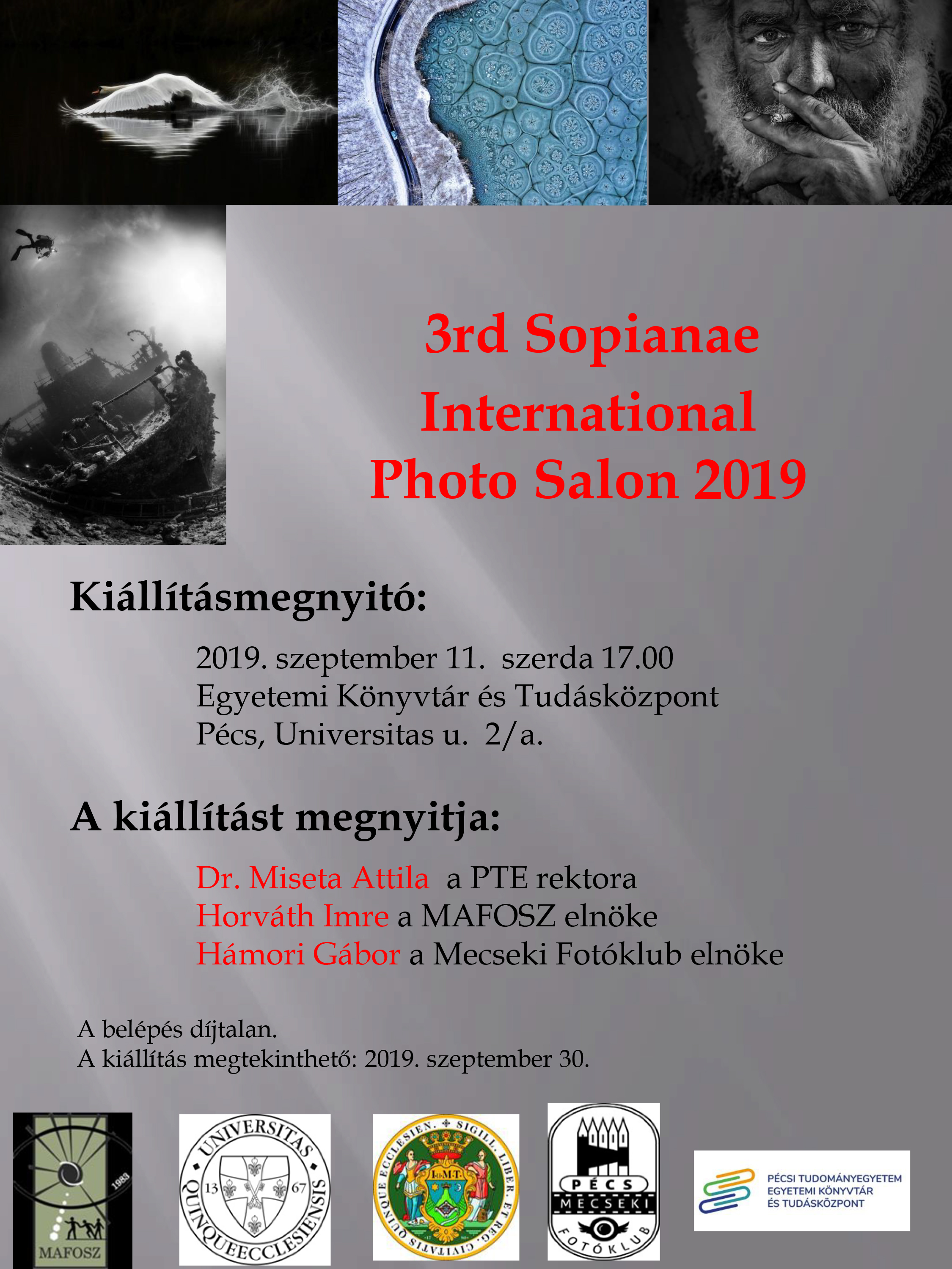 Kiállításmegnyitó - 3rd Sopianae International Photo Salon 2019.
