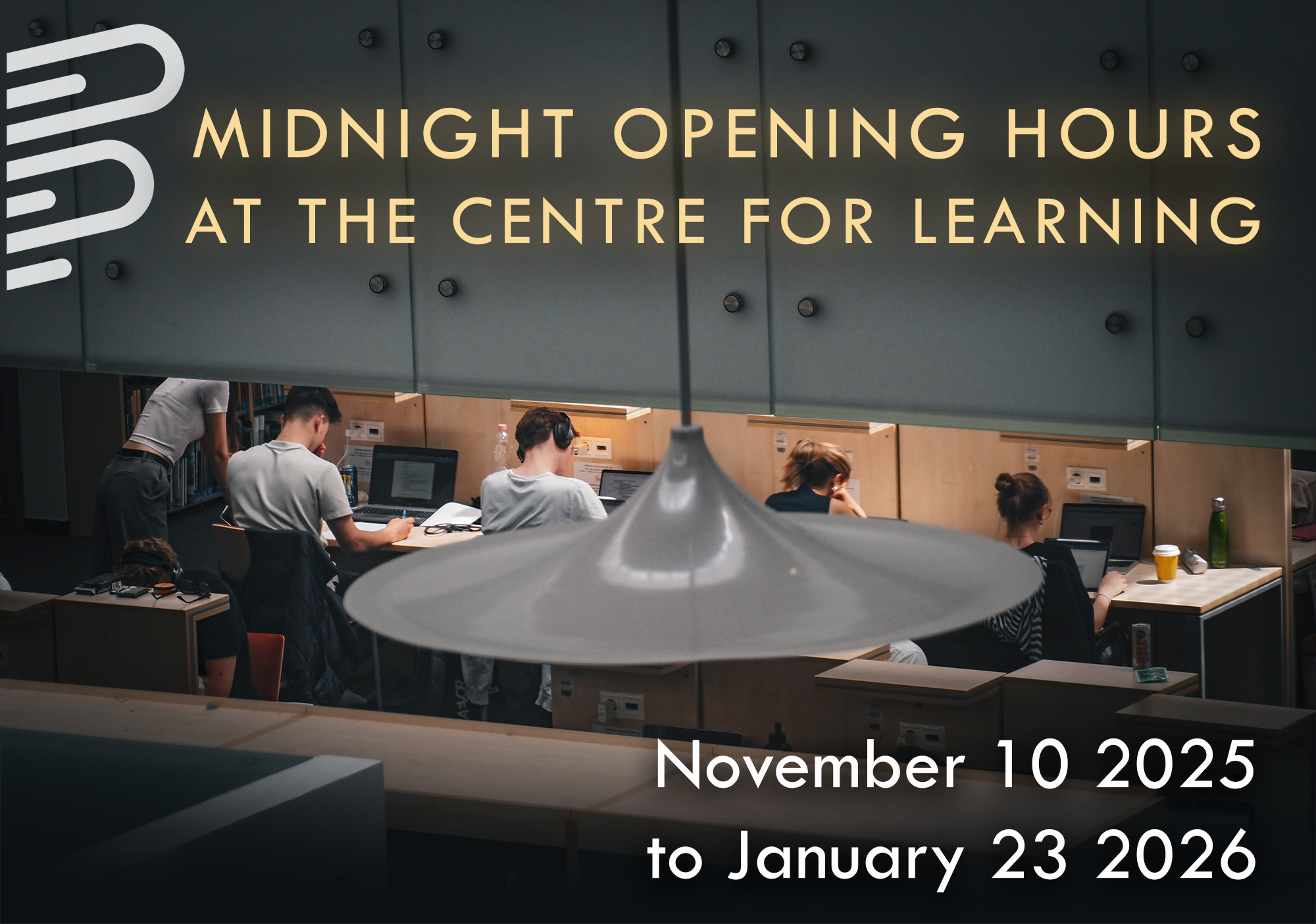 Midnight opening hours at the Knowledge Centre  