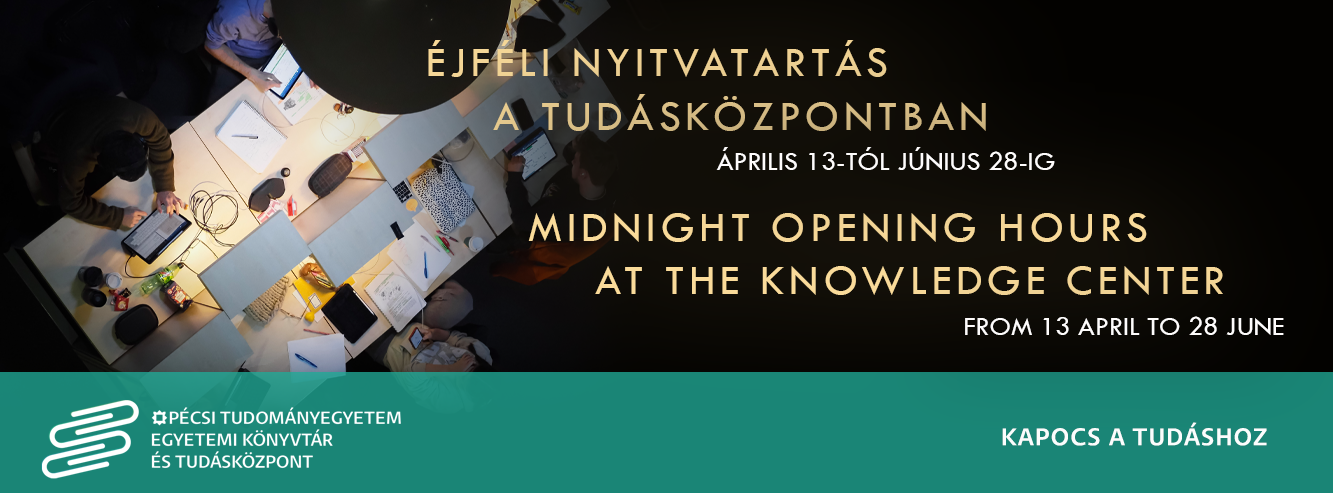 Midnight opening hours at the Knowledge Centre  