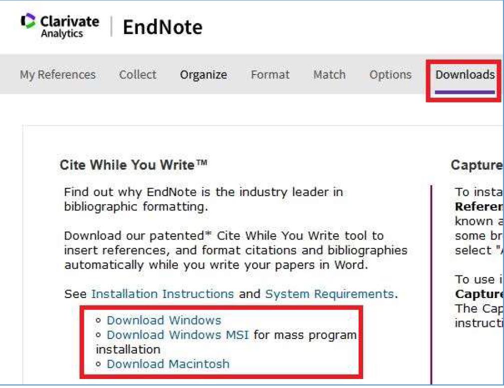 Adatbázisok - EndNote Web